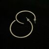 Imported Textured Gold Hoop Earrings