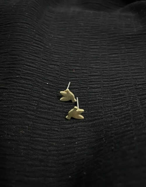 Imported Minimalist Gold Bird Stud Earrings – Elegant and Stylish Jewellery