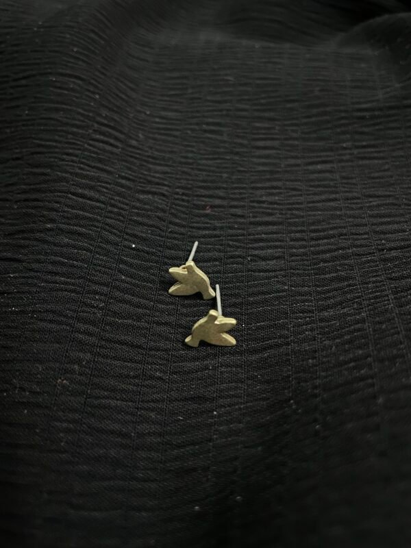 Imported Minimalist Gold Bird Stud Earrings – Elegant and Stylish Jewellery