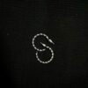 Imported Silver-Tone Twisted Hoop Earrings - Image 2