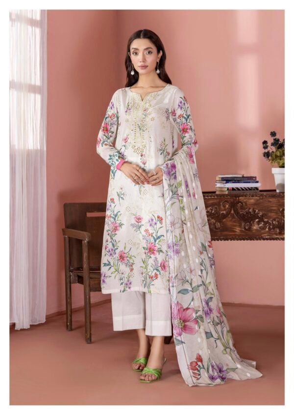 BANAFSHA by Gull Jee - Embroidered Unstitched 3 Piece Lawn Collection'25 - A11