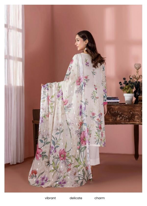 BANAFSHA by Gull Jee - Embroidered Unstitched 3 Piece Lawn Collection'25 - A11 - Image 2