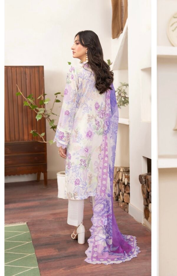 PREMIUM MISHAAL by Gull Jee - DIGITAL PRINTED EMBROIDERED 3 PIECE EDIT’25 - A04 - Image 2