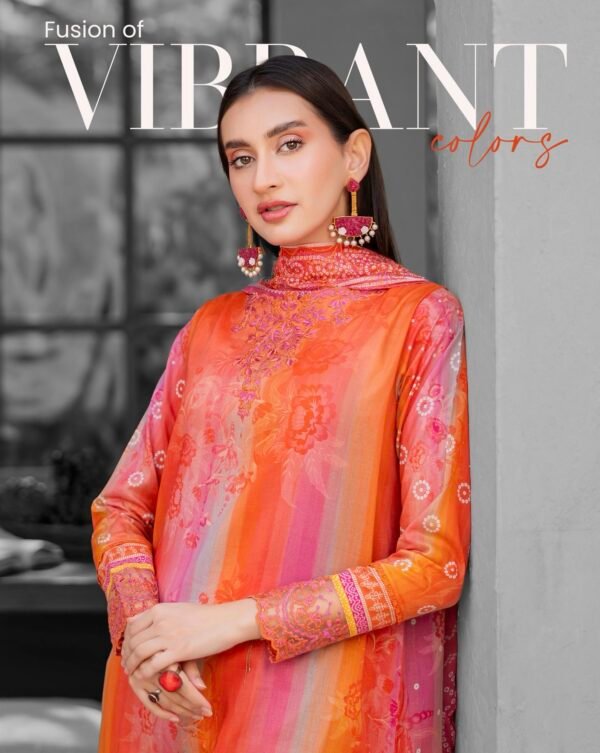 Premium Rang Pasand by Gull Jee - Unstitched 3 Piece Collection VOL-01 / EDIT'25 - D01 - Image 3