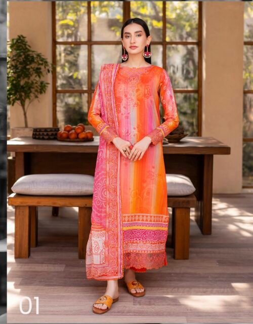 Premium Rang Pasand by Gull Jee - Unstitched 3 Piece Collection VOL-01 / EDIT'25 - D01