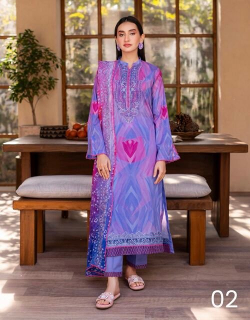 Premium Rang Pasand by Gull Jee - Unstitched 3 Piece Collection VOL-01 / EDIT'25 - D02