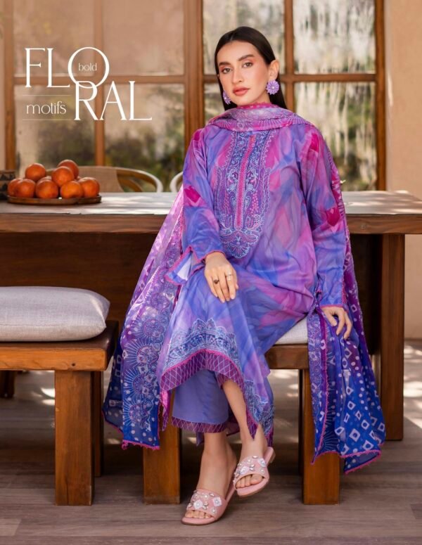 Premium Rang Pasand by Gull Jee - Unstitched 3 Piece Collection VOL-01 / EDIT'25 - D02 - Image 3