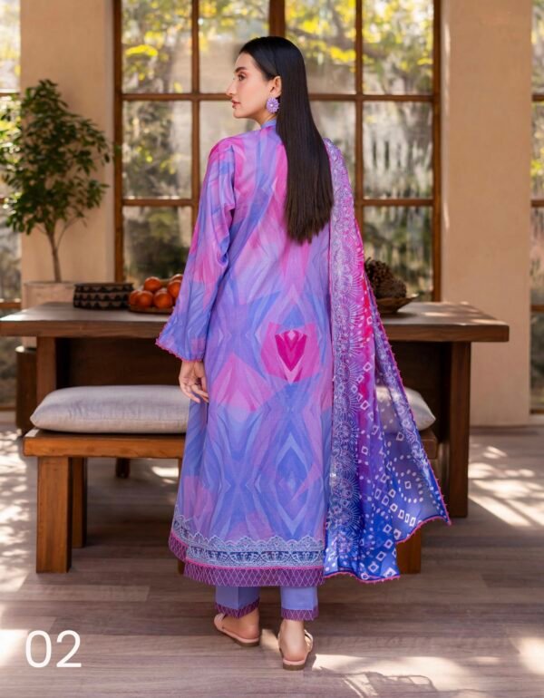 Premium Rang Pasand by Gull Jee - Unstitched 3 Piece Collection VOL-01 / EDIT'25 - D02 - Image 2