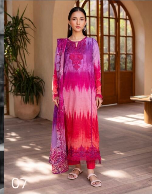 Premium Rang Pasand by Gull Jee - Unstitched 3 Piece Collection VOL-01 / EDIT'25 - D07