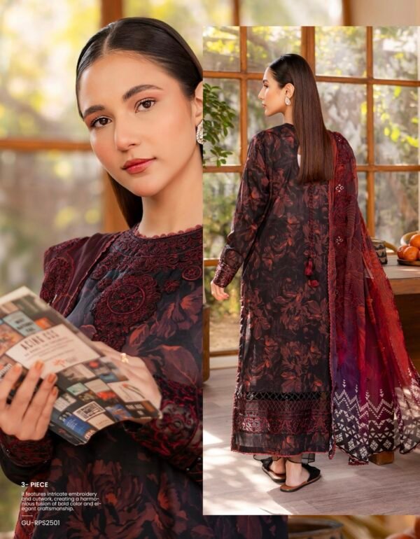 Premium Rang Pasand by Gull Jee - Unstitched 3 Piece Collection VOL-01 / EDIT'25 - D09 - Image 2