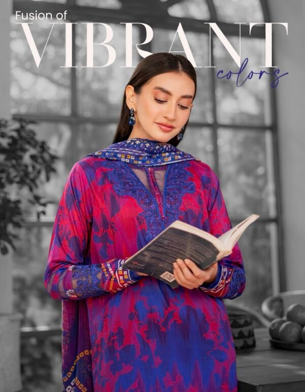 Premium Rang Pasand by Gull Jee - Unstitched 3 Piece Collection VOL-01 / EDIT'25 - D10 - Image 3