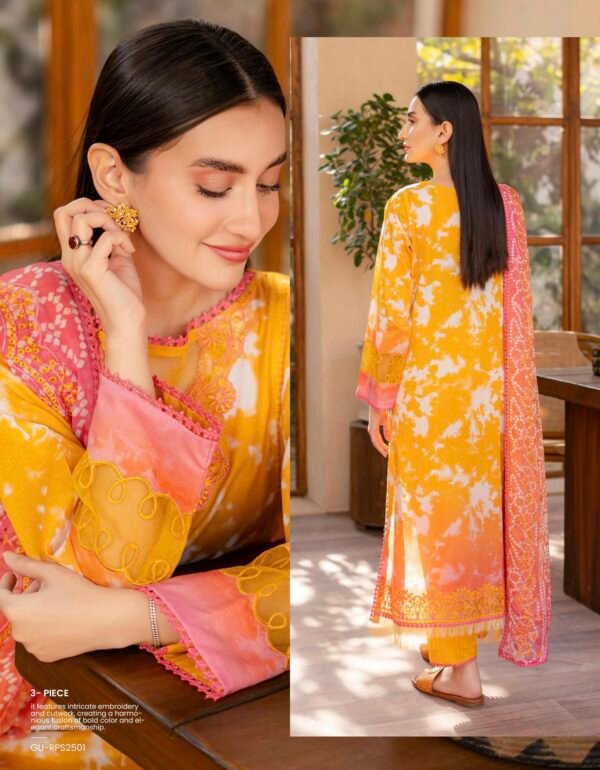Premium Rang Pasand by Gull Jee - Unstitched 3 Piece Collection VOL-01 / EDIT'25 - D12 - Image 2