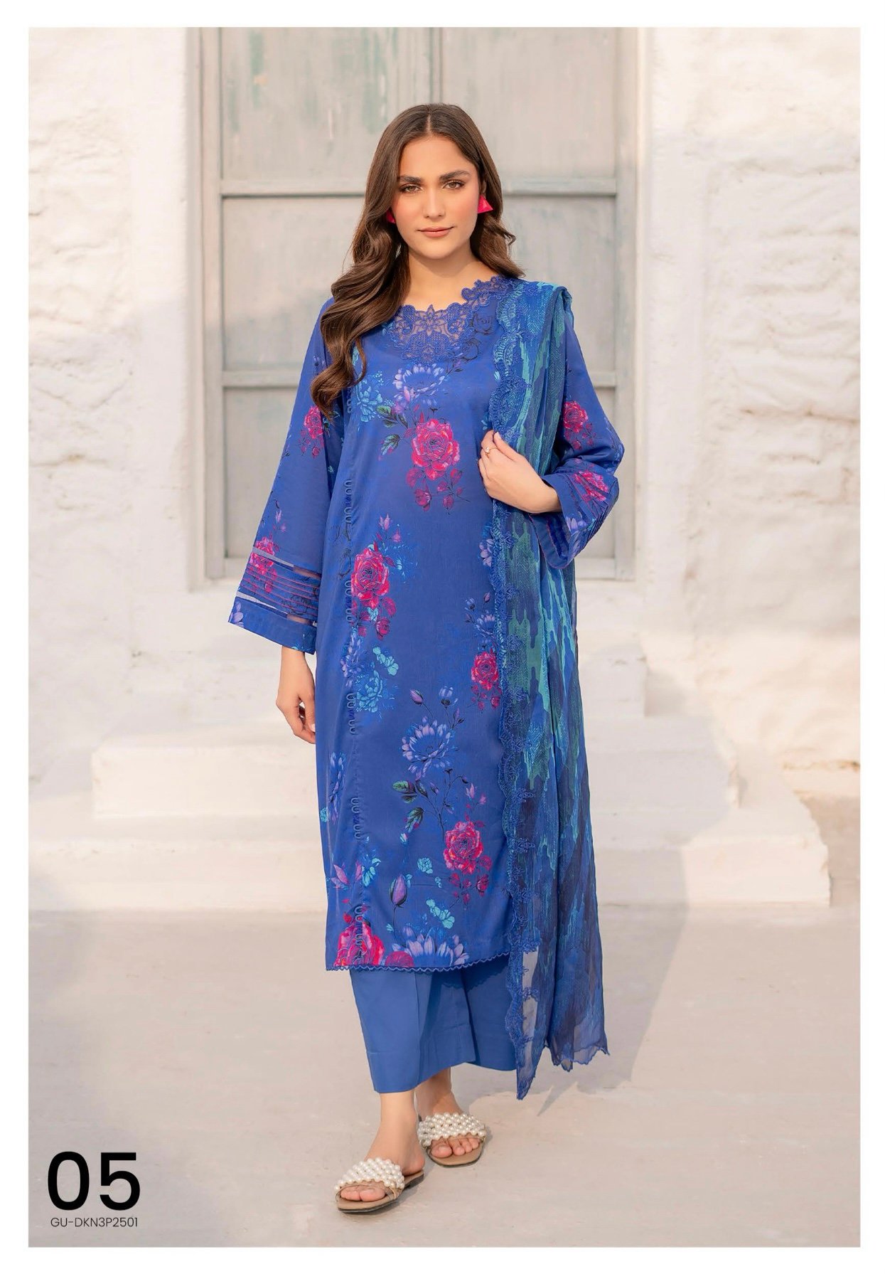 DUSKEN by Gull Jee - UNSTITCHED 3 PIECE COLLECTION VOL-01 / EDIT'25 - D05