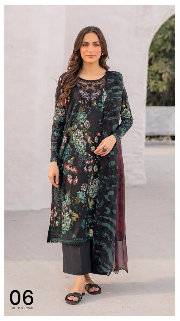 DUSKEN by Gull Jee - UNSTITCHED 3 PIECE COLLECTION VOL-01 / EDIT'25 - D06