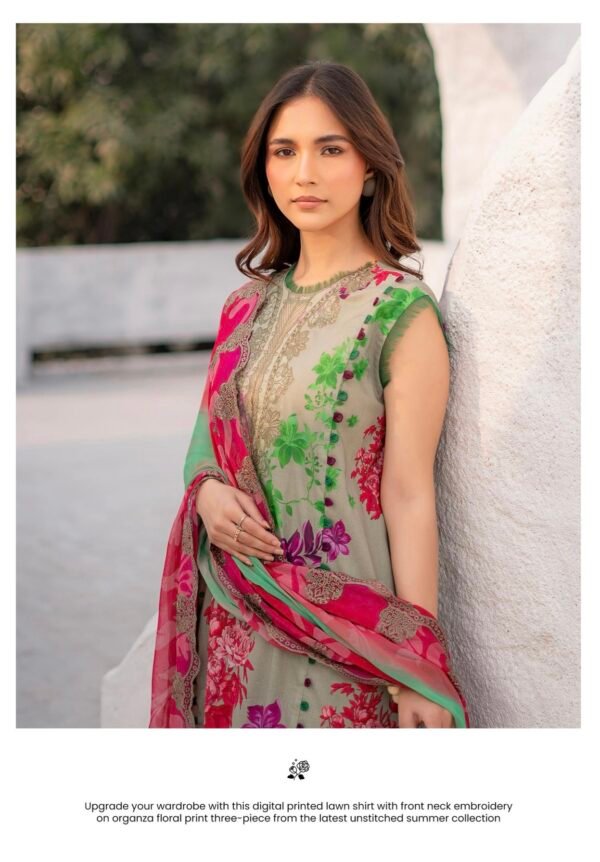 DUSKEN by Gull Jee - UNSTITCHED 3 PIECE COLLECTION VOL-01 / EDIT'25 - D07 - Image 3