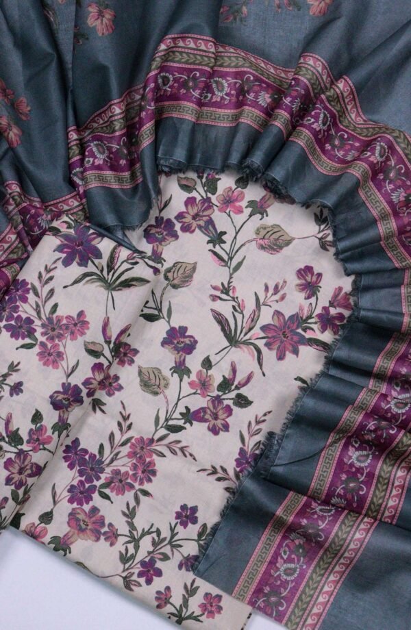 Bin Saeed Unstitched Digital Printed Summer Lawn Collection 2025 - D7