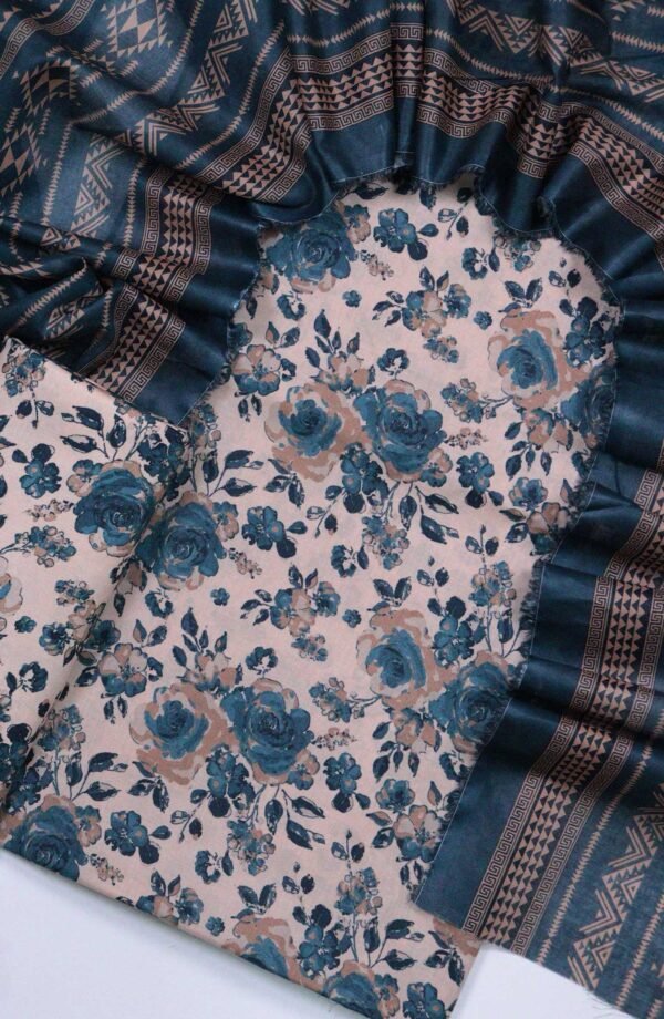 Bin Saeed Unstitched Digital Printed Summer Lawn Collection 2025 - D10