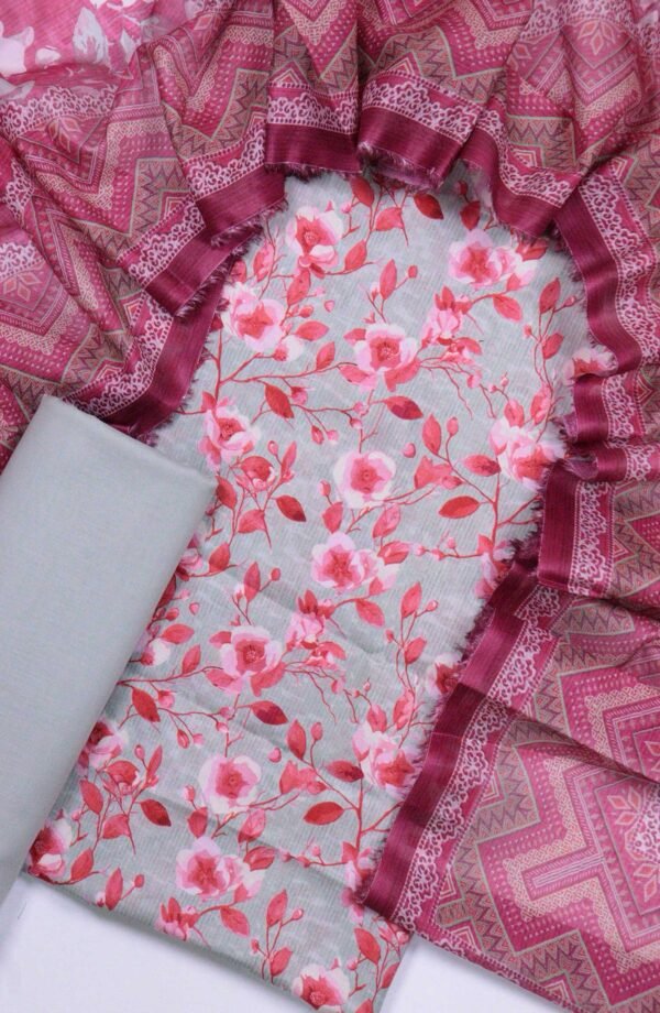 Bin Saeed Unstitched Digital Printed Summer Lawn Collection 2025 - D13