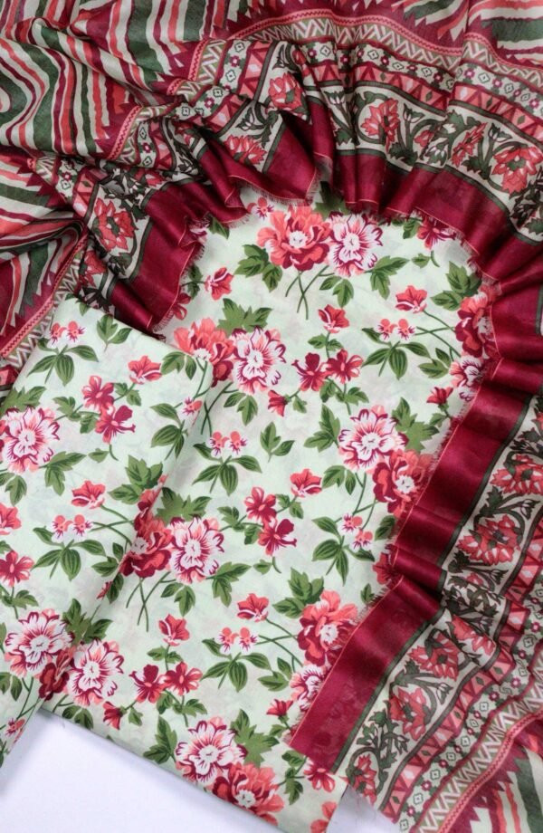 Bin Saeed Unstitched Digital Printed Summer Lawn Collection 2025 - D16