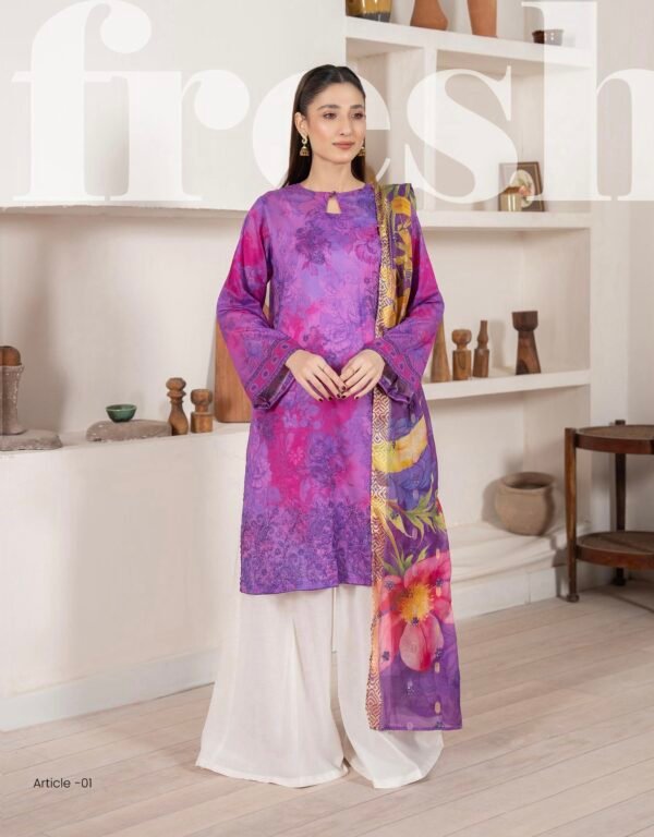 NOORIE by Gull Jee - Unstitched 3 Piece Law Collection'25 Volume 01 - A01