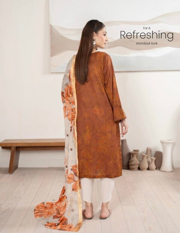 NOORIE by Gull Jee - Unstitched 3 Piece Law Collection'25 Volume 01 - A05 - Image 2