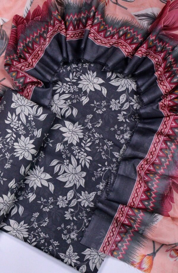 Bin Saeed Unstitched Digital Printed Summer Lawn Collection 2025 - D27