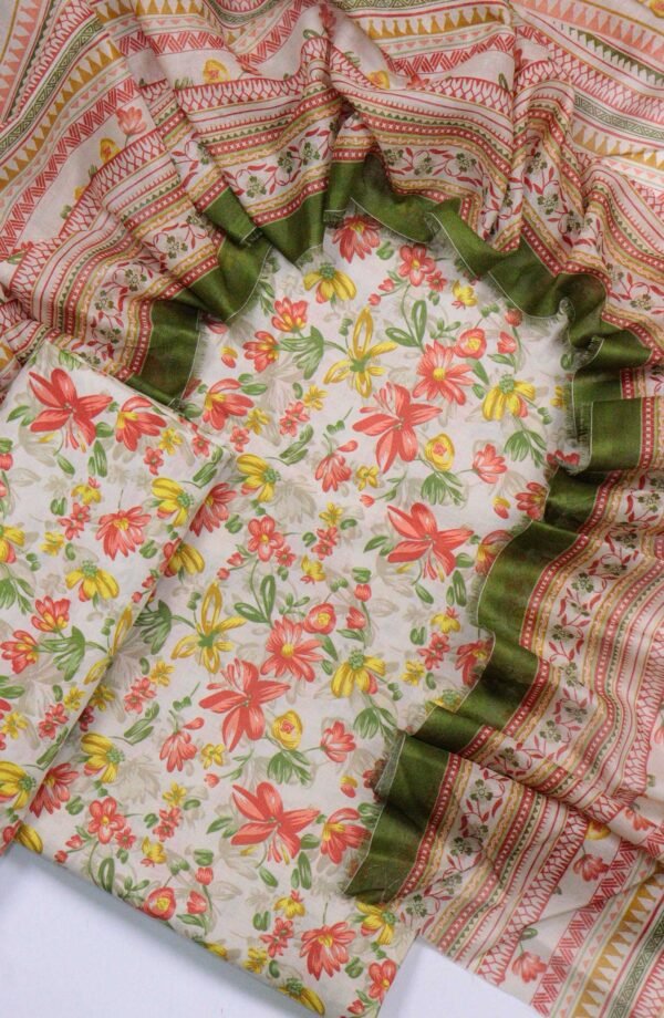 Bin Saeed Unstitched Digital Printed Summer Lawn Collection 2025 - D38