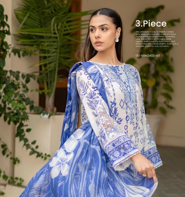 KROMA By Gull Jee - UNSTITCHED 3 PIECE LAWN COLLECTION Volume - 02 - A11 - Image 3