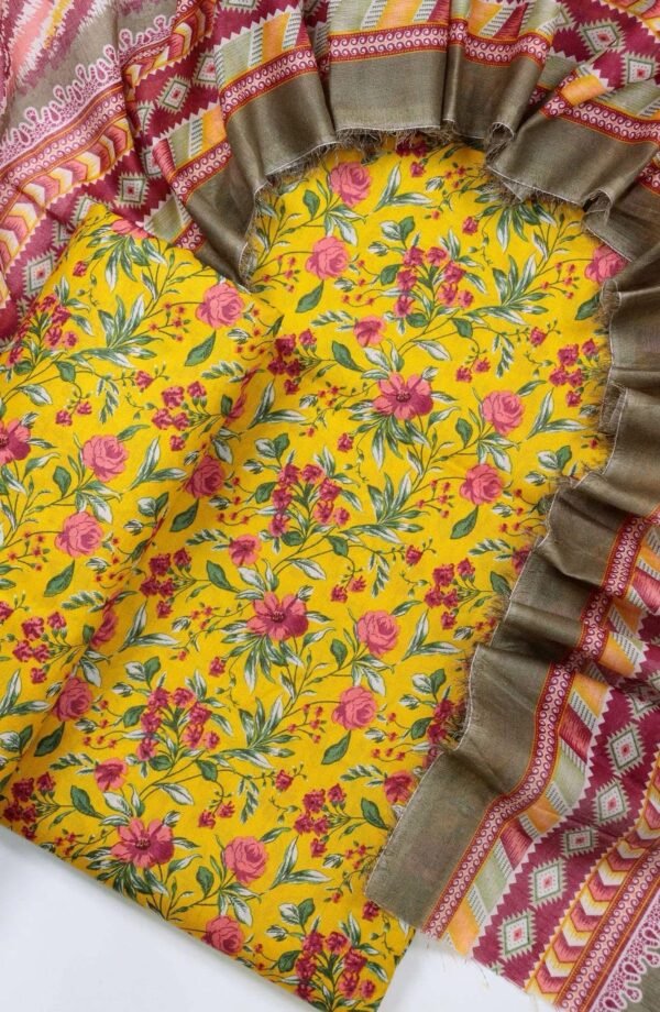 Bin Saeed Unstitched Digital Printed Summer Lawn Collection 2025 - D48
