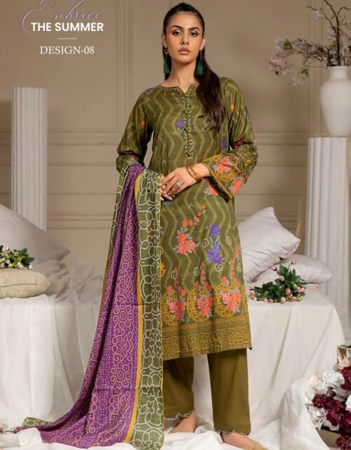 VINTaGE FLaIR By Gull Jee - Unstitched 3 Piece Lawn Collection VOL-01 / EDIT 25 - D08