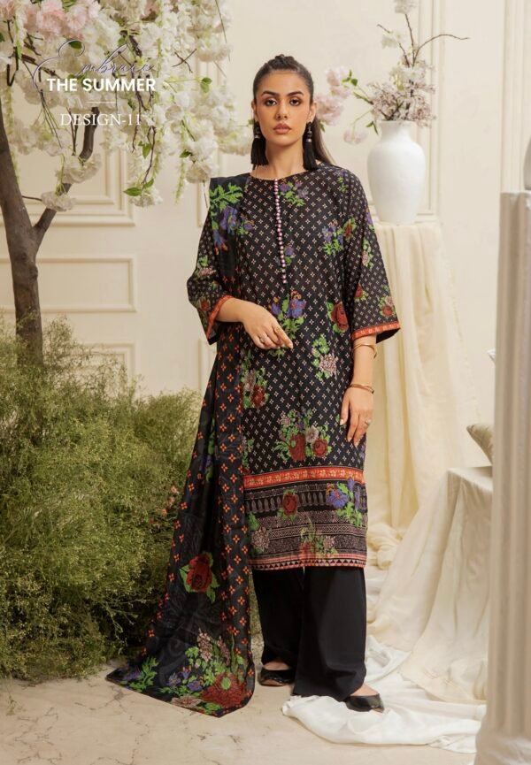 VINTaGE FLaIR By Gull Jee - Unstitched 3 Piece Lawn Collection VOL-01 / EDIT 25 - D11