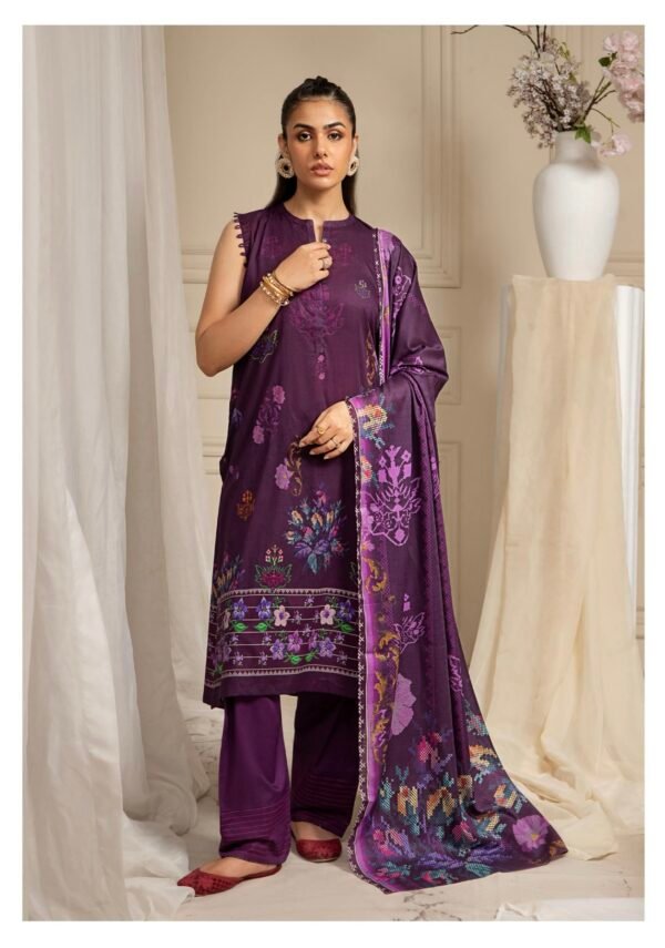 VINTaGE FLaIR By Gull Jee - Unstitched 3 Piece Lawn Collection VOL-01 / EDIT 25 - D12