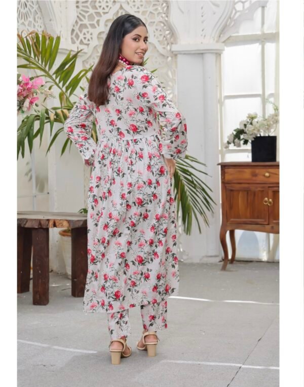 Bau-G Stitched 2Pcs Lawn Collection 2025 - Ash White - Image 2