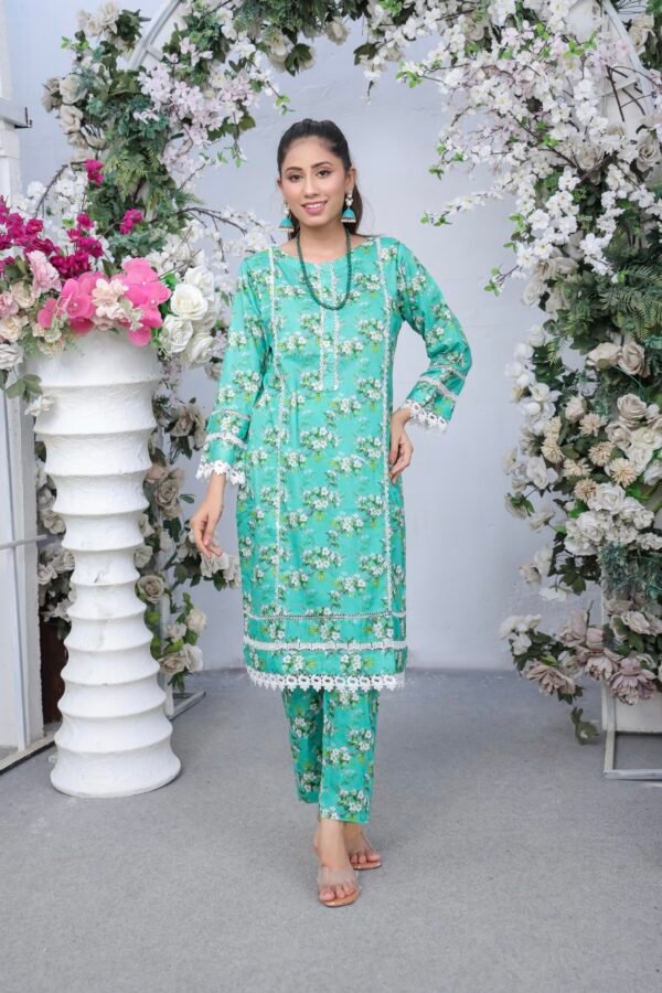 Bau-G Stitched 2Pcs Lawn Collection 2025 - Green
