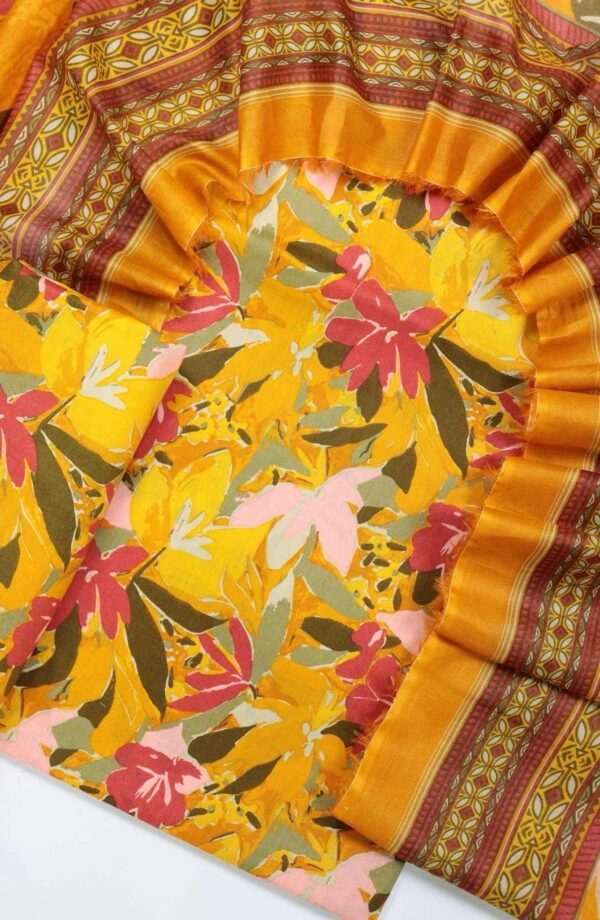 Bin Saeed Unstitched Digital Printed Summer Lawn Collection 2025 - D57