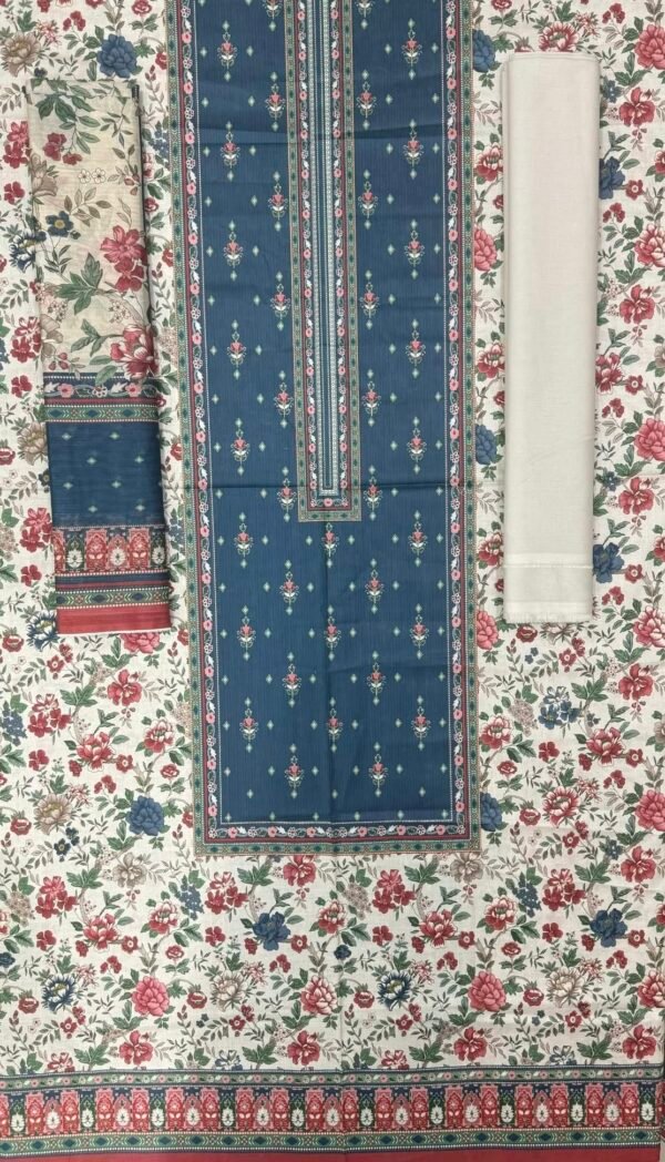Bin Saeed Unstitched Digital Printed Summer Lawn Collection 2025 - D64