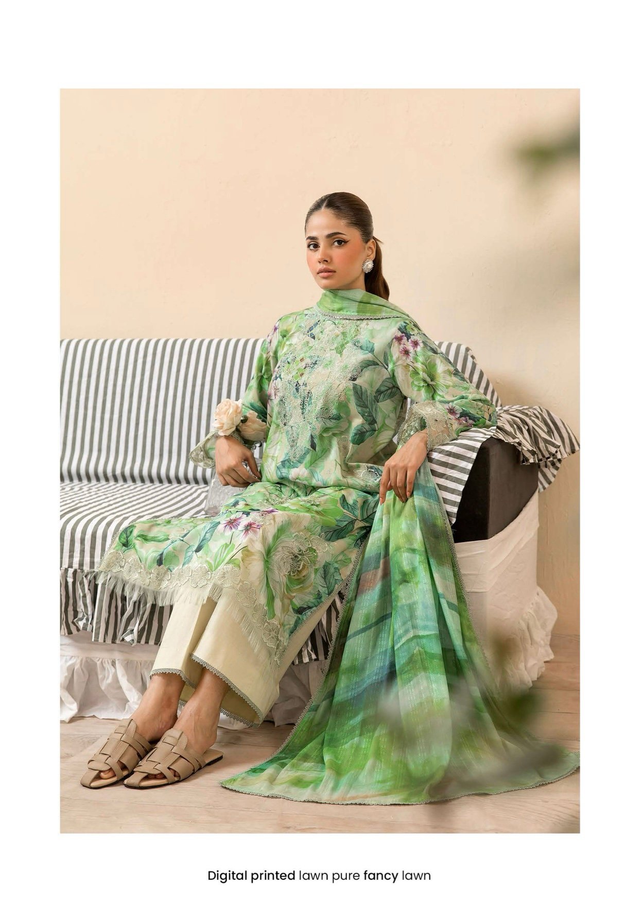 GULJEENA by Gull Jee - Unstitched 3-Piece Premium Embroidered Collection - A01 - Image 2