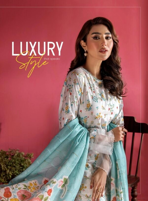 EVELYN by Gull Jee - Unstitched 3 Piece Embroidered collection' 25 VOLUME-01 - A02 - Image 3