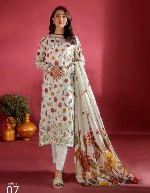 EVELYN by Gull Jee - Unstitched 3 Piece Embroidered collection' 25 VOLUME-01 - A07
