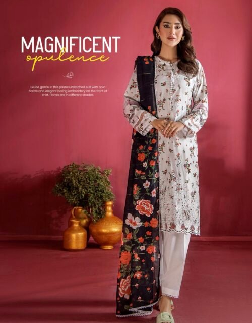 EVELYN by Gull Jee - Unstitched 3 Piece Embroidered collection' 25 VOLUME-01 - A08