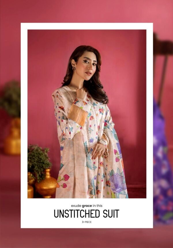 EVELYN by Gull Jee - Unstitched 3 Piece Embroidered collection' 25 VOLUME-01 - A10 - Image 3
