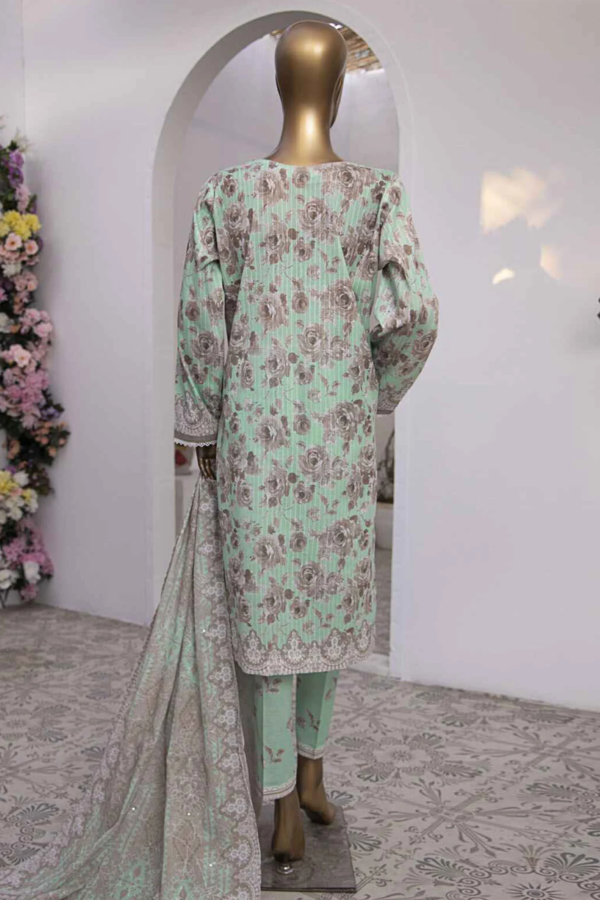Nayab Printkari By HZ Unstitched 3 Piece Embroidered Chickankari Lawn Collection-NPE-02 - Image 2