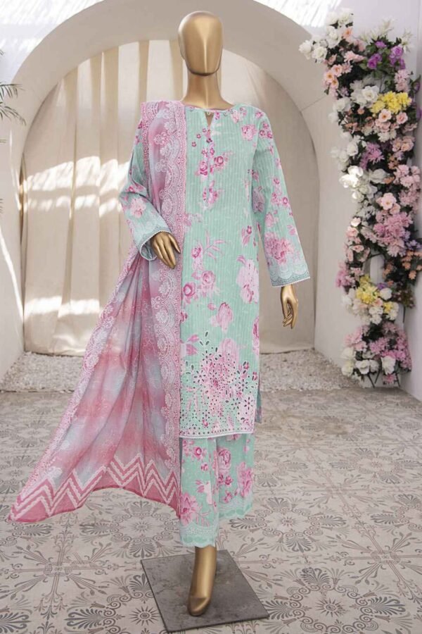 Nayab Printkari By HZ Unstitched 3 Piece Embroidered Chickankari Lawn Collection-NPE-05
