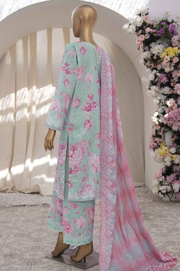 Nayab Printkari By HZ Unstitched 3 Piece Embroidered Chickankari Lawn Collection-NPE-05 - Image 2