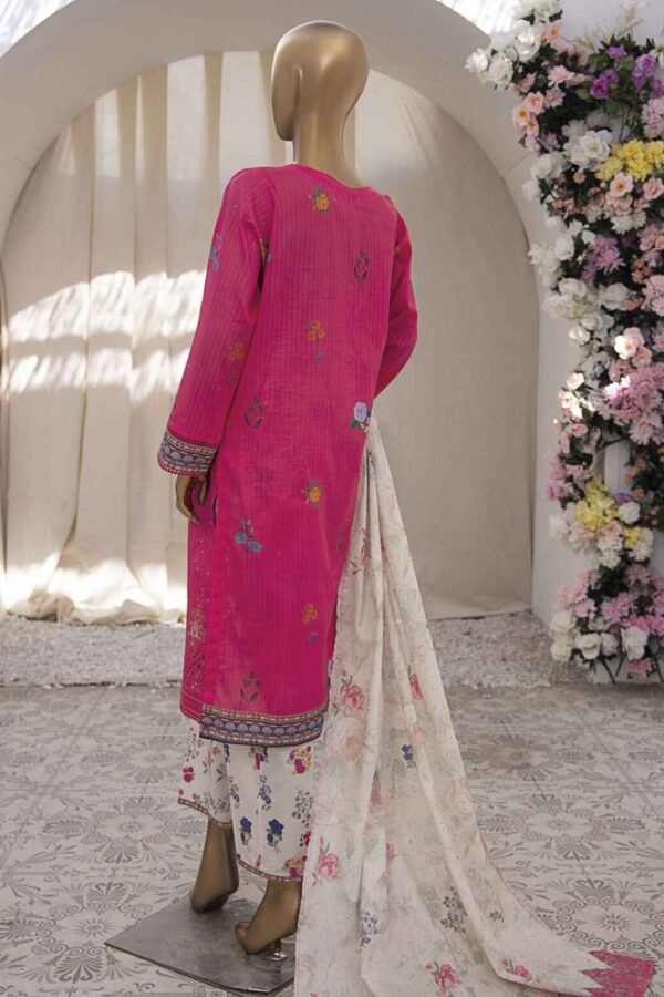 Nayab Printkari By HZ Unstitched 3 Piece Embroidered Chickankari Lawn Collection-NPE-09 - Image 2