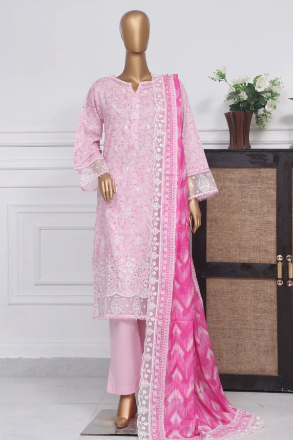 Amyrah By Sada Bahar Stitched 3 Piece Embroidered Festive Collection - Pink