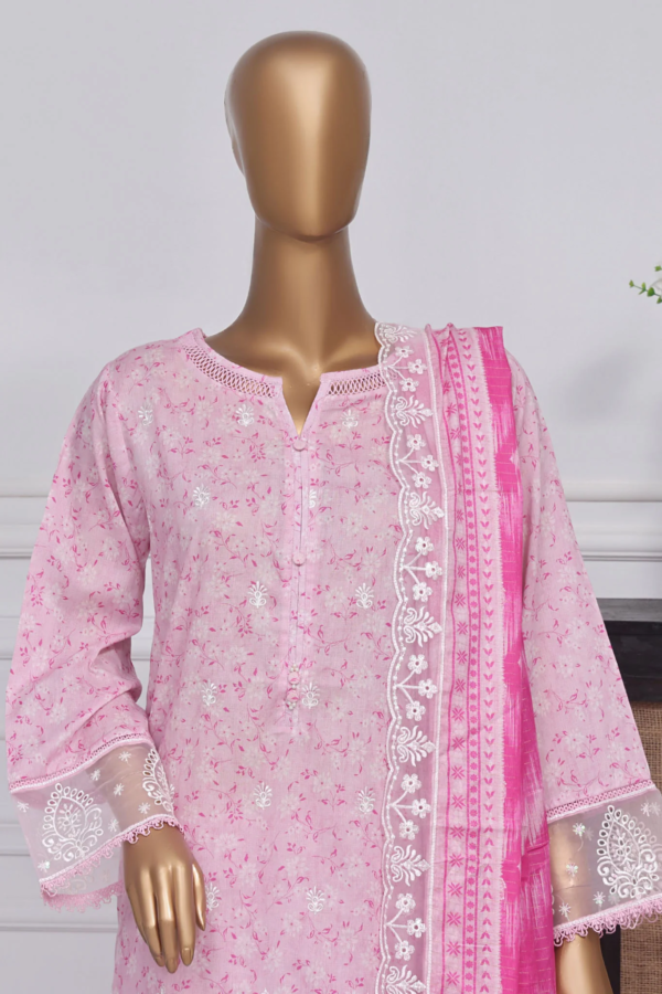 Amyrah By Sada Bahar Stitched 3 Piece Embroidered Festive Collection - Pink - Image 2