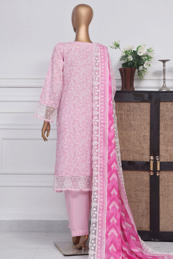 Amyrah By Sada Bahar Stitched 3 Piece Embroidered Festive Collection - Pink - Image 3