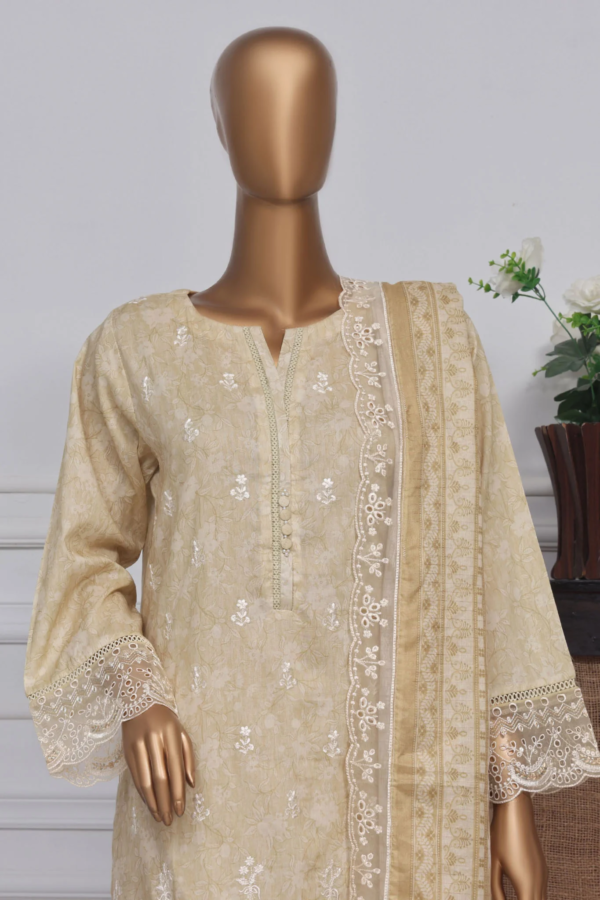 Amyrah By Sada Bahar Stitched 3 Piece Embroidered Festive Collection - Cream - Image 2