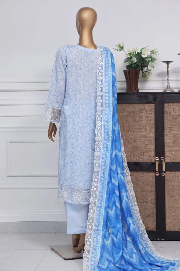 Amyrah By Sada Bahar Stitched 3 Piece Embroidered Festive Collection - Sky - Image 3